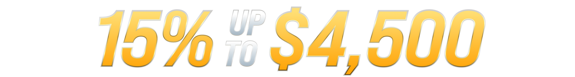 15% up to $4,500  